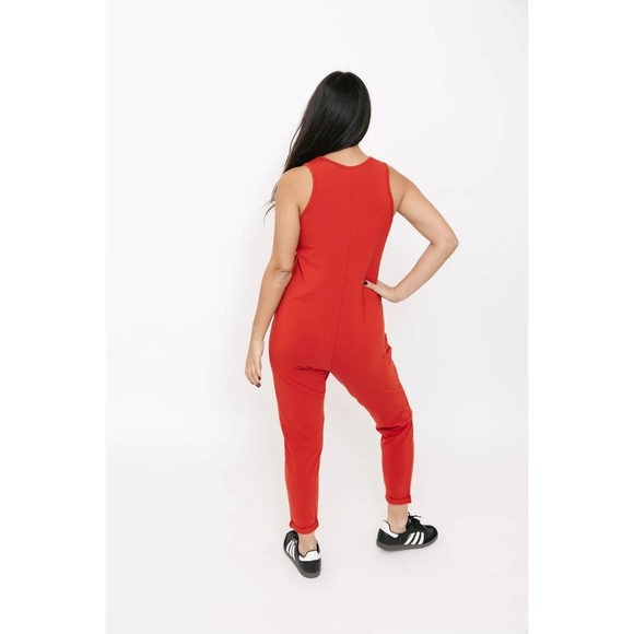 Saturday Romper in Bella Brick - Picture 3 of 5